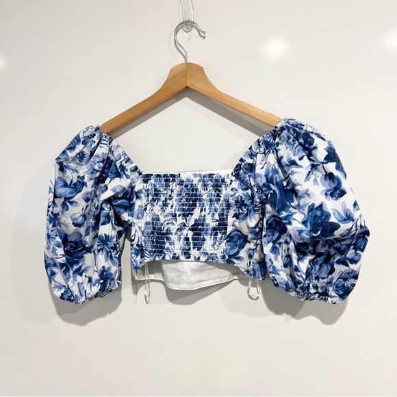 Abercrombie & Fitch Emerson Poplin Sleeve Top - Picture 3 of 7